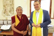 Předání knižního daru tibetské exilové vlády Národní knihovně ČR